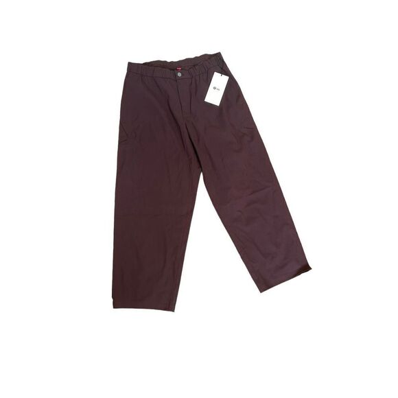 Lululemon Lab Wool-Blend Stretch Pants Men's Burgundy Size 36 - Picture 1 of 9